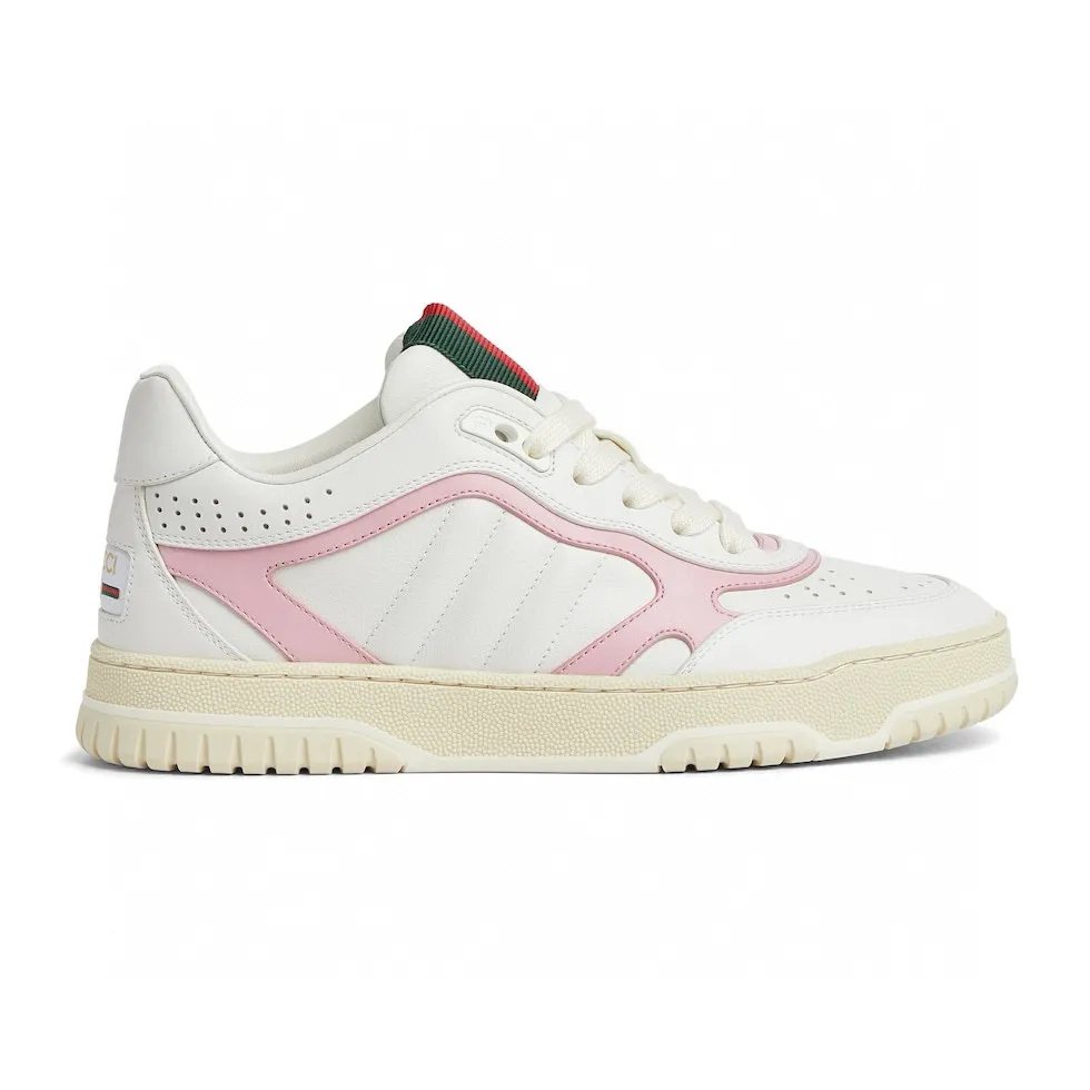Men's shoes 💰p500 "GUCC*" Re series 👫 Couple style webbed leather sneakers, as the first sneakers created by Sabato De Sarno for Gucci, the Re-Web series reinterprets the brand's classic stripes, and sets off the modern silhouette design with bold and unique details. This shoe is crafted from iconic classic GG canvas and white leather. This new sneaker is ingeniously decorated with many of the brand's classic details, and is equipped with a bright red and green webbing tongue, which will make people fall in love at first sight. Women’s size 35-39. Men’s size 38-44